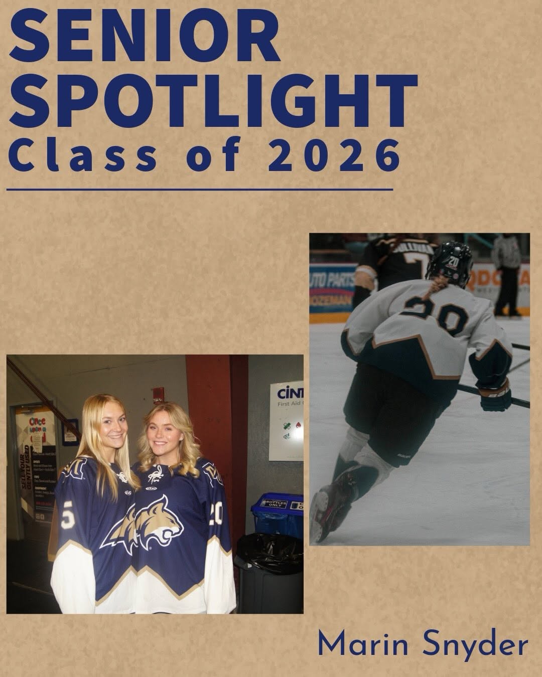 Our next senior spotlight is #20 Marin Snyder!